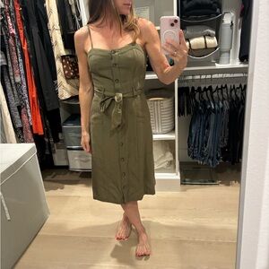Rails Olive Green Evie Midi Dress with Belt